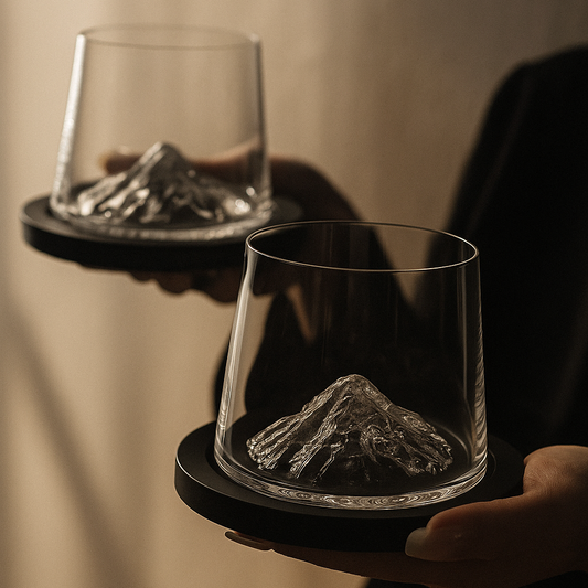 Japanese Mount Fuji Glass