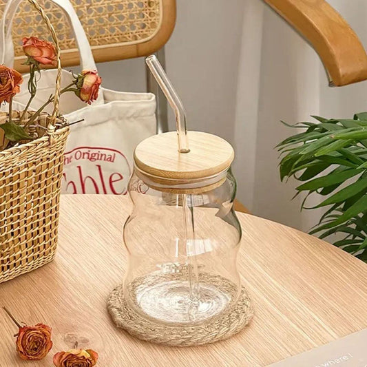 WAYVV™️ | Wave Shape Glass with Wood Cap (Pack of 1)